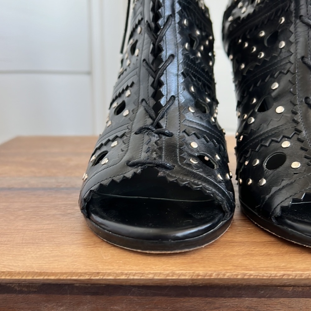 Studded Stuart Weitzman Booties. - Picture 5 of 17